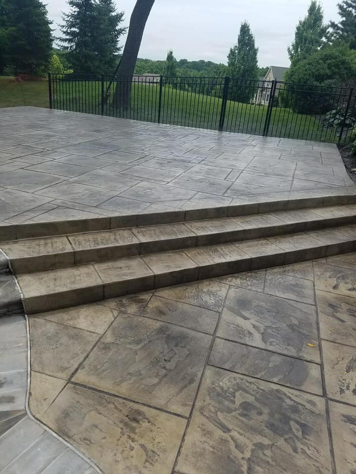 Pattern Stamped Finish Deck