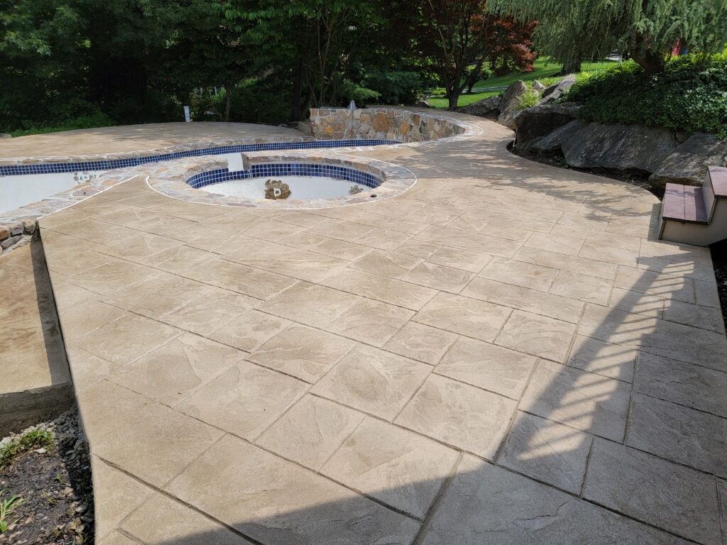 Travertine Pattern Stamped